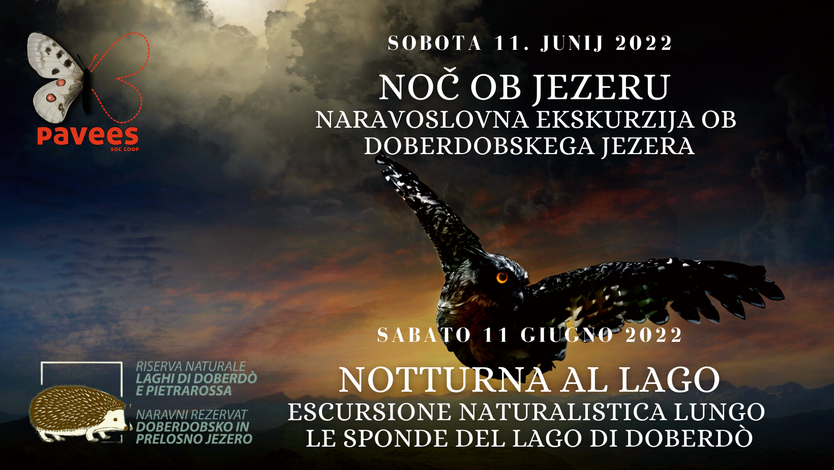 Noč ob jezeru: naravoslovna ekskurzija ob  Doberdobskega jezera - Sobota 11. junij 2022